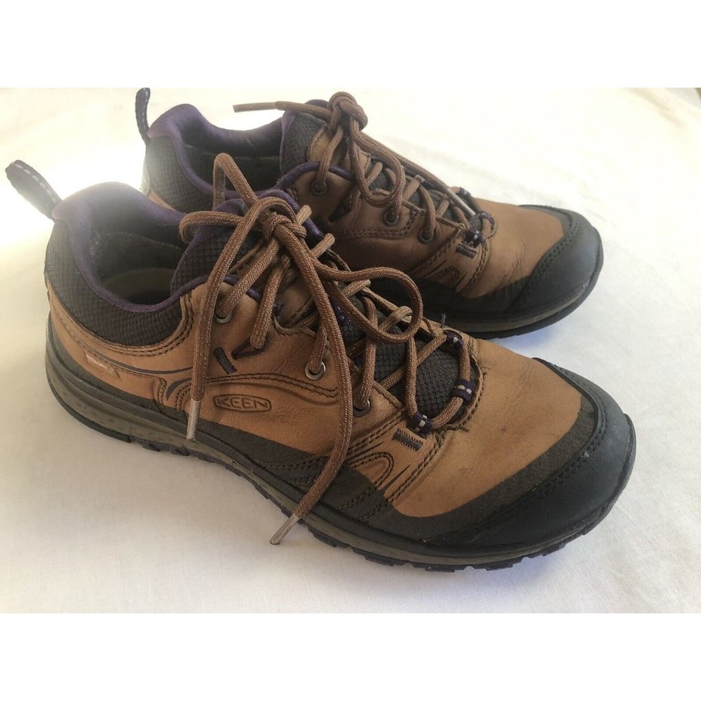 Keen Dry Waterproof Hiking Trail Outdoor Shoe Brown Purple Women's Size US7